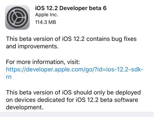 ƻiOS 12.2Ԥbeta 6