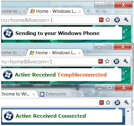 Chrome to Phone WP7濪