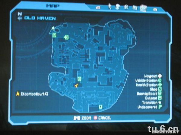 《无主之地》机器人修复任务位置图