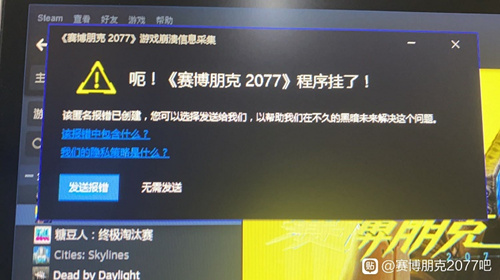 赛博朋克2077捏脸崩溃闪退解决办法_赛博朋克2077捏脸崩溃闪退怎么解决