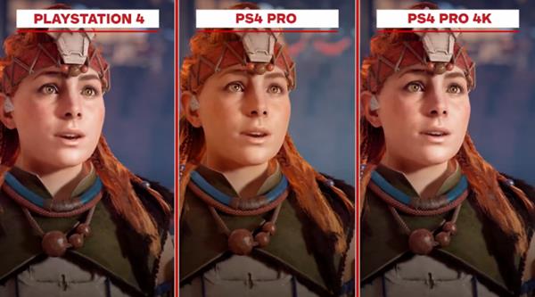 地平线黎明时分ps4对比ps4 pro_地平线黎明时分ps4 pro画面对比