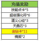 7雄争霸11月12日~14日循环充值活动 充值元宝送好礼