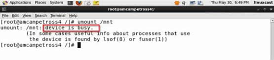 Linuxdevice is busyô죿