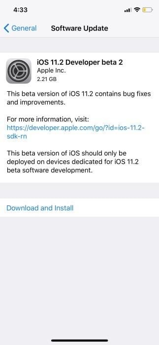 ios11.2 beta2