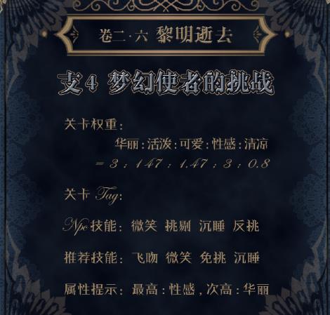 《奇迹暖暖》第二卷第六章支线四高分搭配攻略