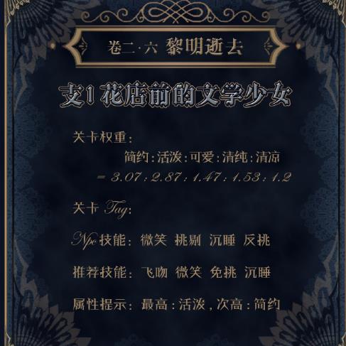 《奇迹暖暖》第二卷第六章支线一高分搭配攻略