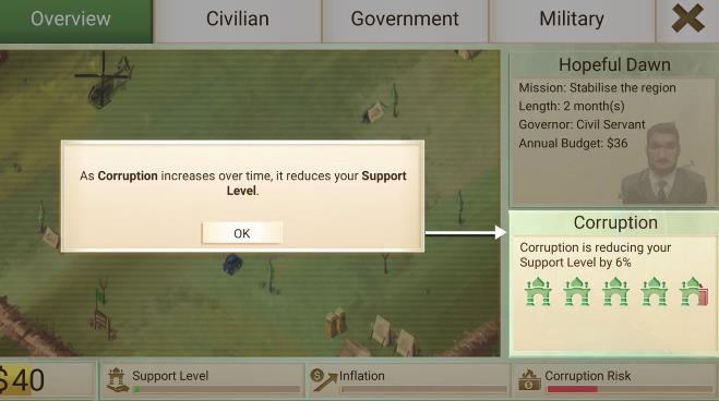 《Rebel Inc》全界面中文翻译