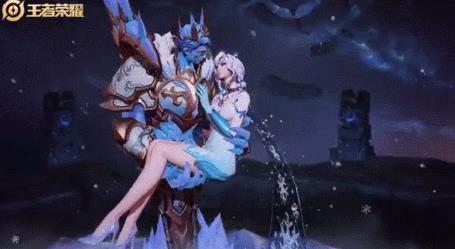 《王者荣耀》干将莫邪冰霜恋舞曲皮肤特效视频