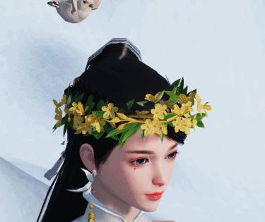 《楚留香》手游金英萼花环头饰展示