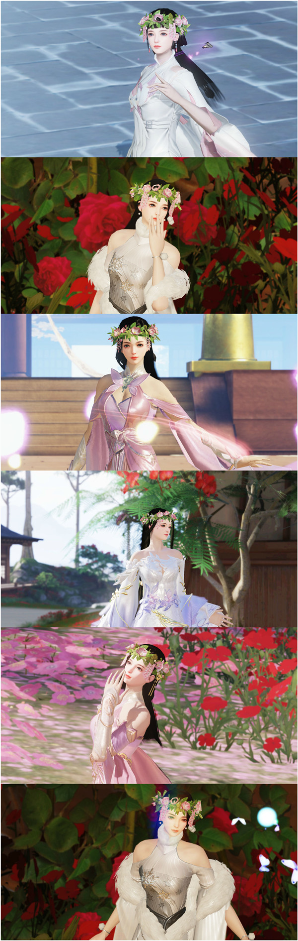 《楚留香》手游半缘君花环头饰展示