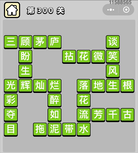 《成语升官记》状元第300关答案