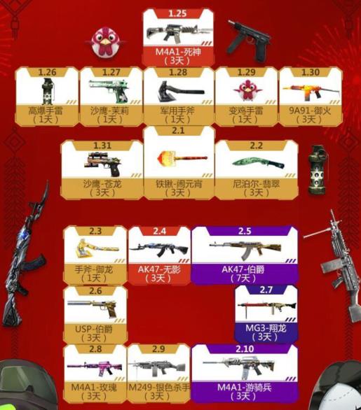 CF手游火线春节狂欢电台礼包