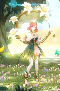 《非人学园》花仙子肆季时装技能