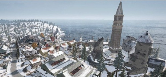 《绝地求生刺激战场》雪地地图城堡怎么打