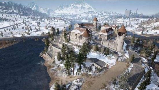 《绝地求生刺激战场》雪地地图城堡怎么打