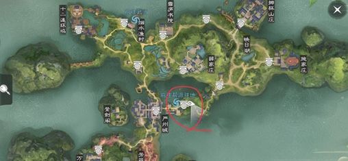 《楚留香》手游6月7日坐观万象打坐点位置