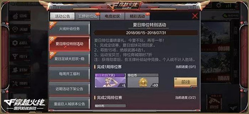 CF手游重返巨人城新版本福利活动合集