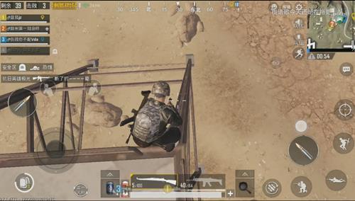《绝地求生刺激战场》沙漠地图上仓库高台方法