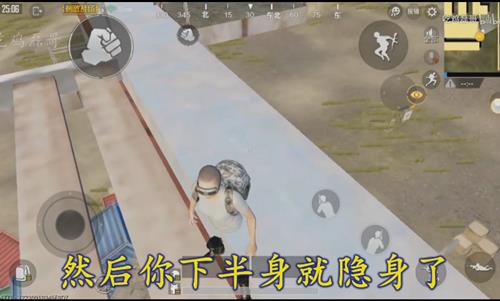 《绝地求生刺激战场》吉利服半隐身BUG