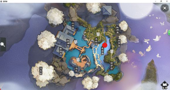 《楚留香》手游3月27日坐观万象打坐点位置