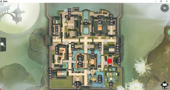 《楚留香》手游3月27日坐观万象打坐点位置