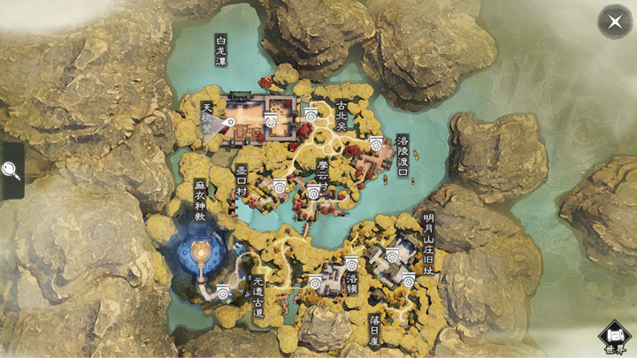 《楚留香》手游3月26日坐观万象打坐点位置