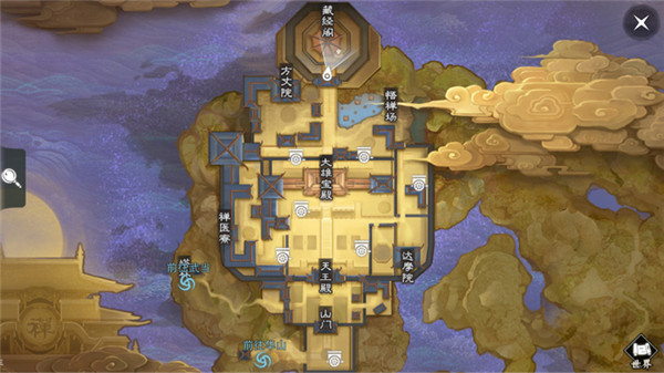 《楚留香》手游3月22日坐观万象打坐点位置