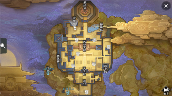 《楚留香》手游3月22日坐观万象打坐点位置