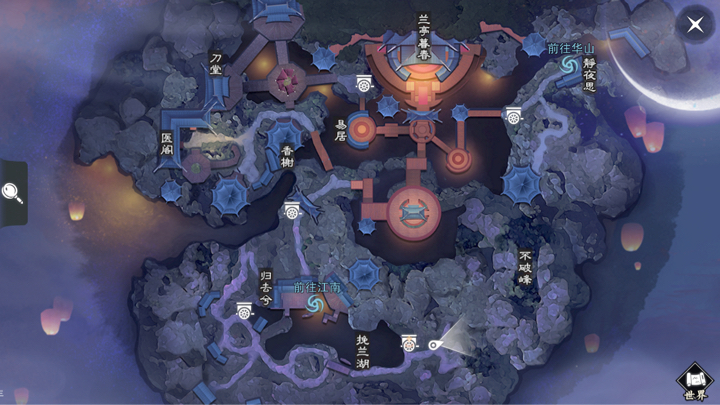 《楚留香》手游3月21日坐观万象打坐点位置介绍