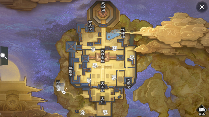 《楚留香》手游3月14日坐观万象打坐点位置介绍