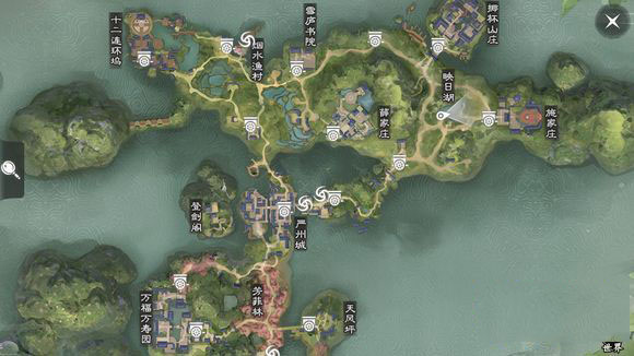 《楚留香》手游3月10日坐观万象打坐点位置介绍