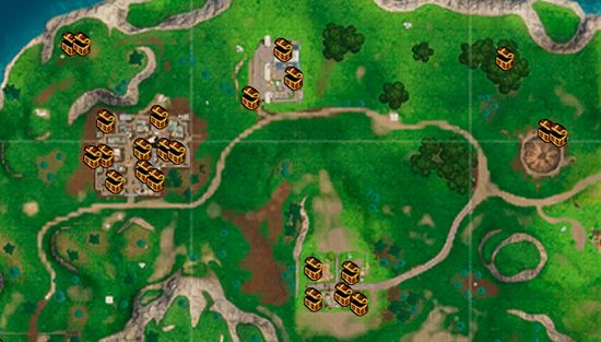 《堡垒之夜》第四赛季地图全资源点解析