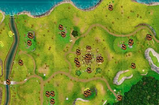 《堡垒之夜》第四赛季地图全资源点解析