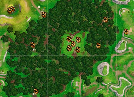 《堡垒之夜》第四赛季地图全资源点解析