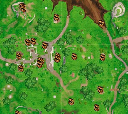 《堡垒之夜》第四赛季地图全资源点解析