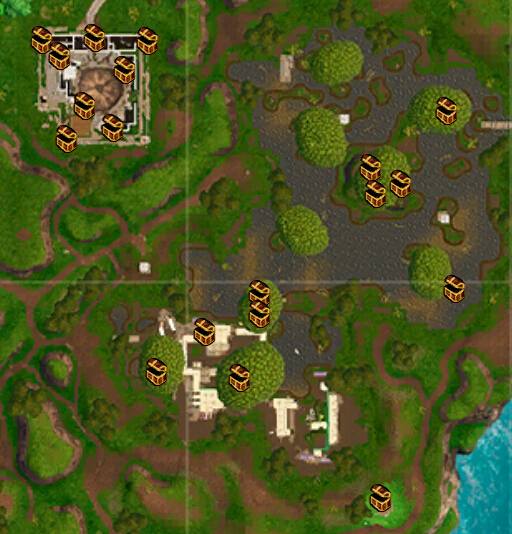 《堡垒之夜》第四赛季地图全资源点解析