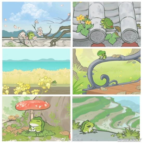 《旅行青蛙:中国之旅》明信片合集