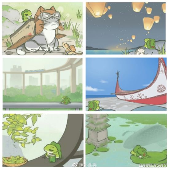 《旅行青蛙:中国之旅》明信片合集