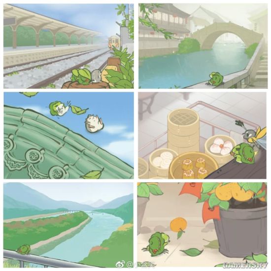 《旅行青蛙:中国之旅》明信片合集