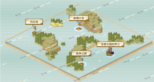 《大航海探险物语》东南尾端群岛怪物分布图