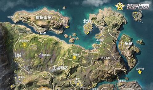 《荒野行动》飓风半岛刷车点