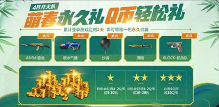 CF手游四月开火趴活动