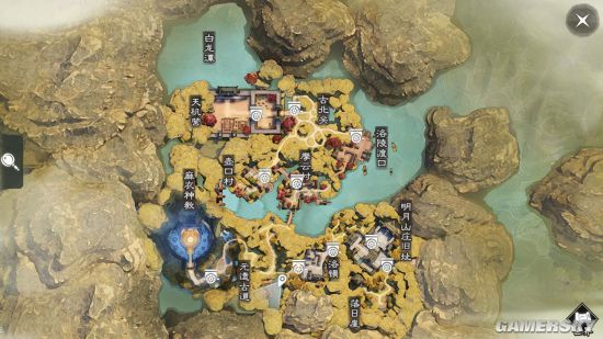 《楚留香》手游4月13日坐观万象打坐点位置