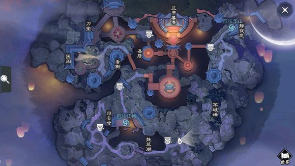 《楚留香》手游4月3日坐观万象打坐点位置