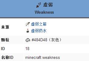 《我的世界》虚弱buff的效果作用一览