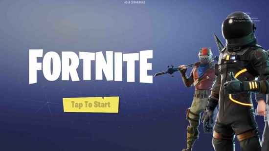 《堡垒之夜》手游进入游戏后Tap To Start 按不动