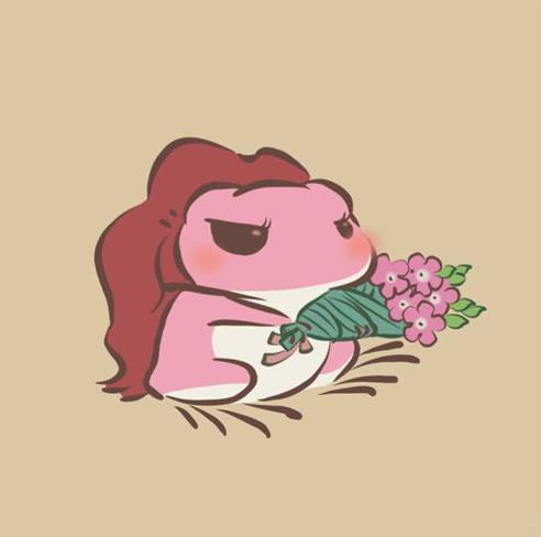 《旅行青蛙》情侣头像一对