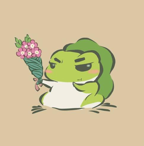 《旅行青蛙》情侣头像一对