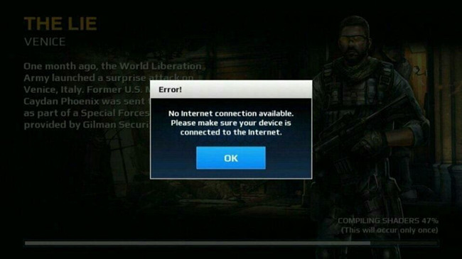 《现代战争5:黑影笼罩》提示no internet解决方法