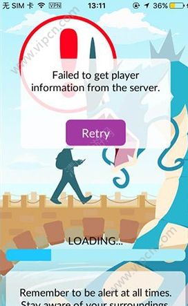 Pokemon GO����failed to get player information�������